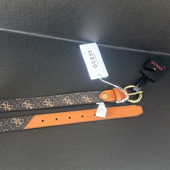 New GUESS Belt Woman Dark Brown main image 7